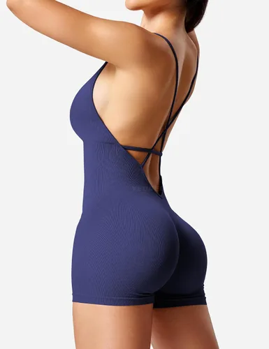 Vista 5 de YEOREO Jeni - Body corto para mujer, con forma de glúteos, sexy, sin espalda, para entrenamiento