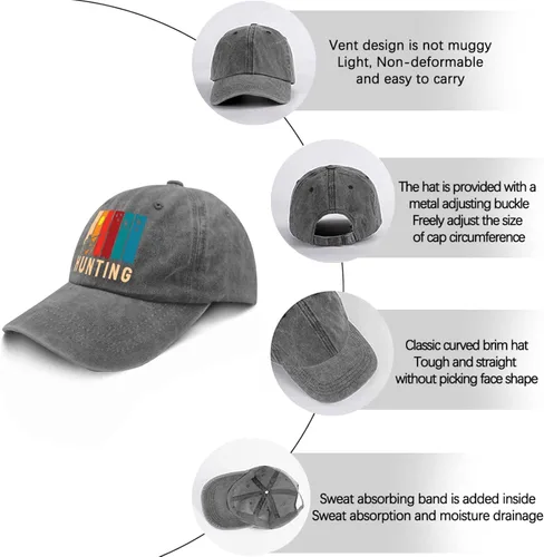 Vista 6 de devor Gorras de béisbol, sombrero de papá de caza, sombreros gráficos para papá para mujer