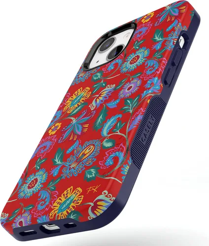Vista 2 de Casely Funda para iPhone 15 Flores pintadas Frida Kahlo Floral Girly Funda atrevida Compatible con MagSafe