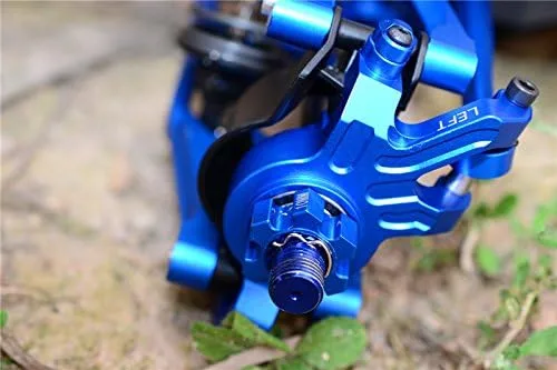 Vista 3 de Brazos delanteros de aluminio con collares para Traxxas 1:5 X Maxx 6S/X Maxx 8S Monster Truck Upgrades - Azul