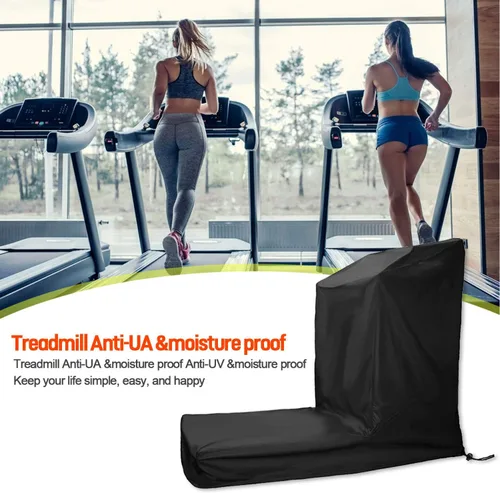 Vista 7 de Funda para cinta de correr, plegable, con cremallera, a prueba de polvo e impermeable, apta para hacer ejercicio, deportes, correr