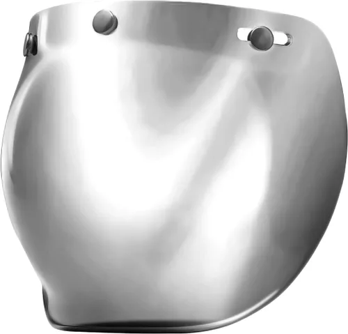 Vista 8 de GDM Casco de moto Bubble Shield 3-Snap Button Flip Up Down Universal (Ámbar degradado)