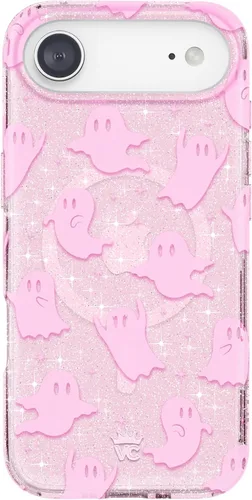 Vista 1351 de VELVET CAVIAR Funda para iPhone 15, compatible con MagSafe, probada contra caídas de 10 pies, fundas protectoras de diseño, leopardo color rosa