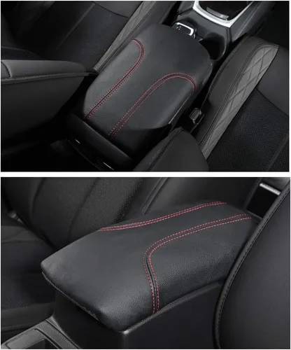 Vista 2 de YEE PIN Funda para reposabrazos central de automóvil, funda para tapa de consola Rogue X-Trail 2014-2019, caja de reposabrazos de consola central