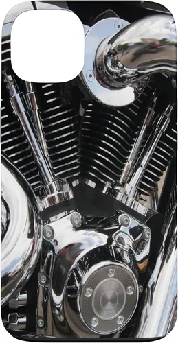 Vista 7 de iPhone 16 Motor de la motocicleta primer plano brillante caso de motociclista