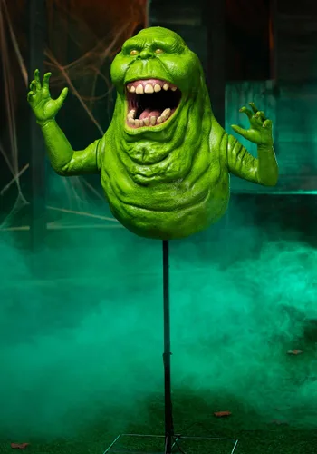 Vista 2 de Decoración animada de Slimer de Ghostbusters de 5 pies para Halloween Multicolor