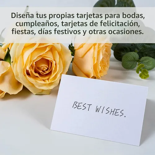 Vista 3 de Tarjetas de lugar para la configuración de la mesa - 50 piezas de tarjetas de lugar blancas en blanco para bodas, tiendas de nombre, tarjetas