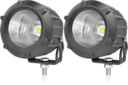 Vista 9 de AKD Parte 3.5 "Luces antiniebla LED ámbar redondas 50 W Combo Luces todoterreno redondas Spot Flood Combo Beam Round LED Fog Lights Ditch Lights