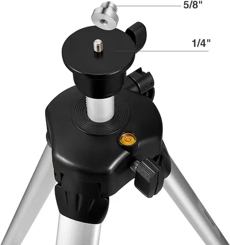 Vista 4 de Firecore Trípode láser ajustable de aleación de aluminio de 60 pulgadas, con nivel de burbuja y adaptador de trípode adicional de 5/8 "-11 -FT1500D