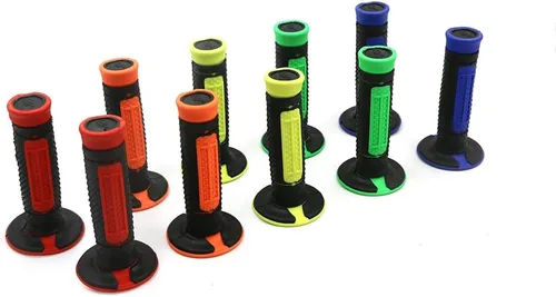 Vista 2 de COPART Empuñaduras de barra de acelerador de 7/8 pulgadas para motocicleta, ATV, Dirt Pit Bike Motocross, agarre para manillar Kawasaki KX65 KX85