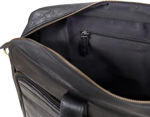 Vista 7 de Maletín de piel de 18 pulgadas para ordenador portátil, bolsas de mensajero para hombres y mujeres, la mejor bolsa de oficina, escuela, universidad