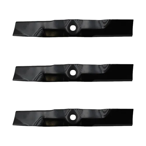 Vista 2 de RAParts (3) cuchillas de cortacésped para John Deere LT166 LT170 LT180 LT190 se adapta a cubiertas convertibles de 48 pulgadas