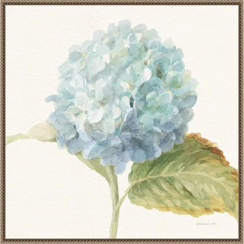 Vista 18 de Amanti Art Lienzo enmarcado para pared, 16 x 16 pulgadas, saco floral V cultivo de hortensia azul por Danhui Nai, lienzo enmarcado para pared, obras