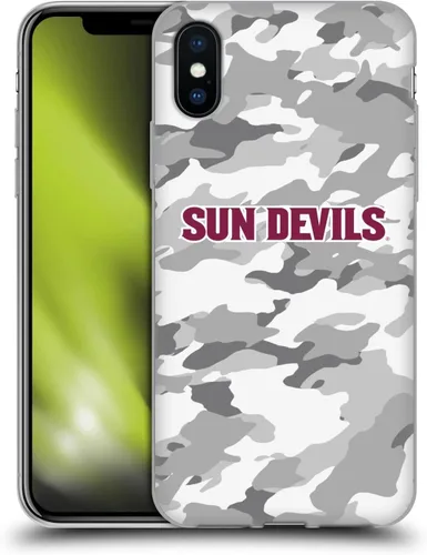 Vista 158 de Head Case Designs Funda de gel ASU Camou con licencia oficial de la Universidad Estatal de Arizona [protección de grado militar] compatible