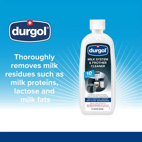 Vista 6 de Durgol Swiss Espresso, descalcificador y descalcificador, 4.2 onzas líquidas (paquete de 4) sistema de leche y limpiador de espumador para todas