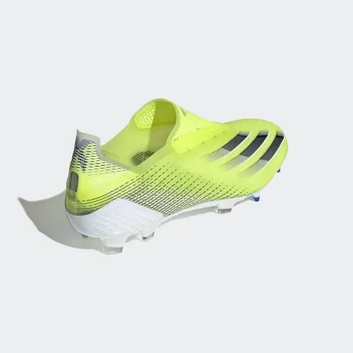 Vista 6 de adidas X Ghosted+ Firm Ground Cleat - Zapatillas de fútbol para hombre, color amarillo y negro