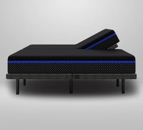 Vista 2 de iDealBed G4 Nova Colchón de espuma viscoelástica de lujo + sistema de sueño ajustable personalizado 5i, comodidad, refrigeración y soporte