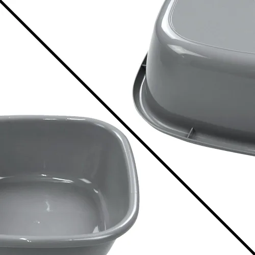 Vista 2 de Begale Lavabo de 10 cuartos de galón, juego de 4 (gris)