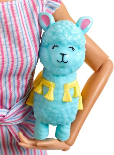 Vista 4 de Muñeca Barbie Tiny Wishes: (rubia de 11.5 pulgadas) muñeca coleccionable con vestido envolvente y accesorios. Blanco