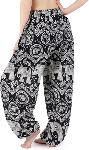 Vista 2 de Lannaclothesdesign Elefante Hippie Boho Yoga Harem Pantalones