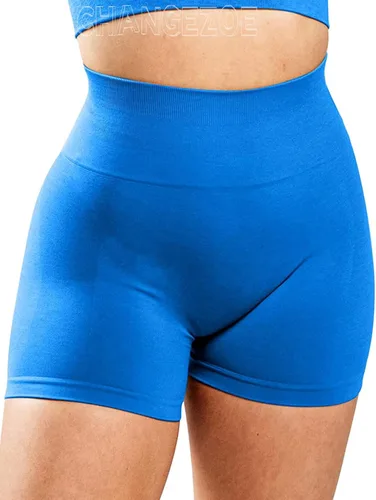 Vista 2 de CHANGEZOE Amplify - Pantalones cortos de entrenamiento para mujer, sin costuras, 4.5 pulgadas, cintura alta, intensifican correr, gimnasio, yoga
