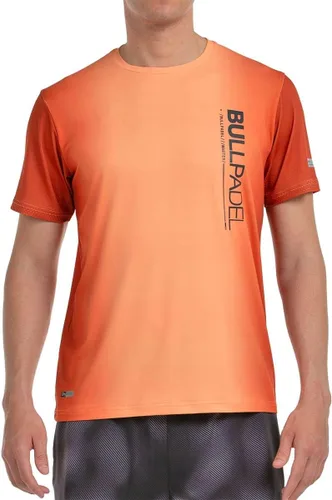 Vista 7 de Bullpadel Camiseta MUROS 2025 Camiseta tecnológica de alto rendimiento para hombre Diseño de sublimación degradado con impresiones reflectantes