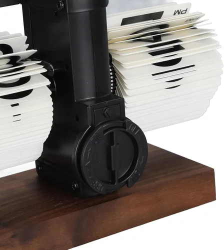 Vista 6 de Reloj retro con tapa, reloj de escritorio con pilas, reloj de mesa abatible de 12 horas, reloj mecánico retro abatible de gran número con base
