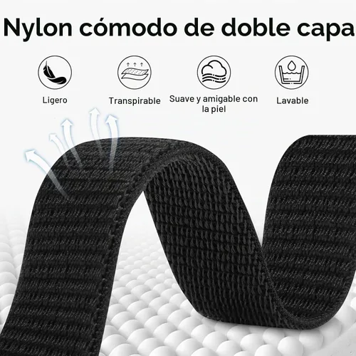 Vista 4 de 22mm Sport Ankle/Arm Band Compatible with Amazfit Helio, Quick Release Breathable Nylon Bicep Strap Replacement for Garmin Venu 3/Venu 4 45mm/Venu