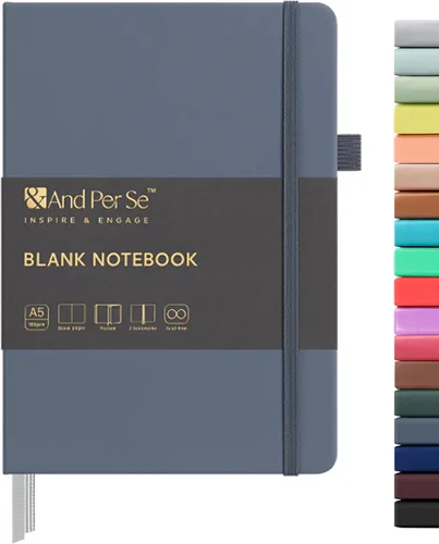 Vista 108 de ⩓ Per Se Cuaderno de Diario con Líneas (3 Paquetes), 160 Páginas Papel Grueso 100GSM, A5 Tapa Dura Cuadernos con Rayas Universitarias para Escribir