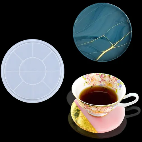 Vista 11 de Rolin Roly Molde redondo de resina, bandeja grande, moldes de silicona, molde de resina epoxi, molde de placa de almacenamiento de joyas para Molde