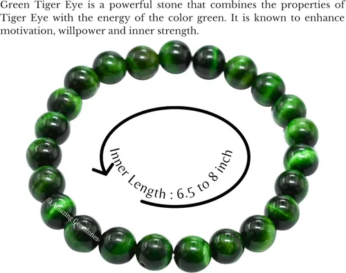 Vista 771 de Amazing Gemstone Pulsera de cristal para mujeres y hombres, pulsera de cristal curativo de protección, pulsera elástica con cuentas de piedras
