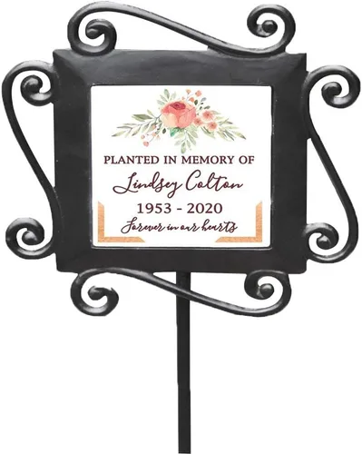 Vista 23 de GiftsForYouNow, estaca de jardín conmemorativa para mascota de hierro forjado, 28 x 8.5