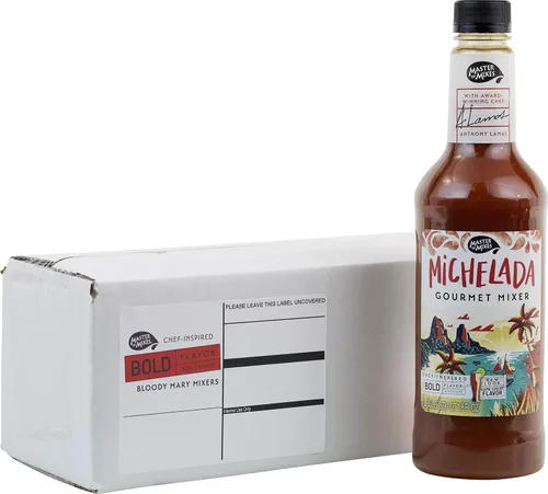 Vista 8 de Master of Mixes - Mezcla de bebida Michelada, lista para usar, 1 litro, paquete de 3 Savory Tomato, Citrus & Spice Notes, Light Pepper Heat