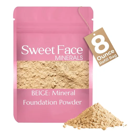 Vista 41 de Sweet Face Minerals - Recambio de polvo de base (BEIGE) (bolsa de 0.42 oz) por Sweet Face Minerals, polvo de maquillaje ligero y mineral suelto