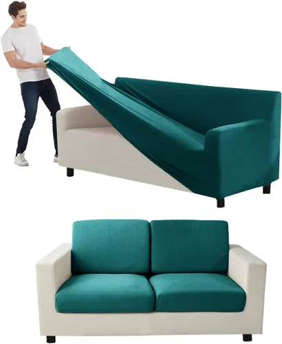 Vista 24 de Funda para Sofá de Terciopelo, Fundas Elásticas para Sofá para Funda Principal Separada/Respaldos y Cojines de Asiento, Funda para Sofá, para Fundas