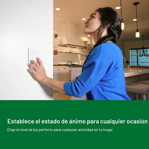 Vista 3 de Lutron Diva LED+ Interruptor de atenuación, atenuador de paleta, un solo polo/3 vías Almendra