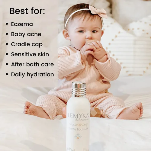 Vista 6 de Crema corporal para el eccema para aliviar el eccema, loción natural para manos y cuerpo, suave para pieles sensibles, 8.3 onzas, infundida con aloe