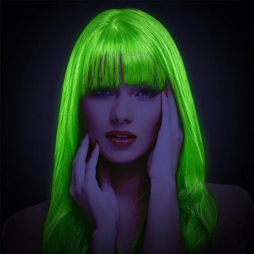Vista 3 de MANIC PANIC Electric Lizard - Tinte para el cabello Classic High Voltage verde neón brillante semipermanente con tonos verde lima, vegano, libre