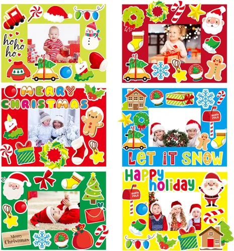 Vista 26 de chiazllta Paquete de 30 kits de manualidades para el día del padre para niños, marco de fotos del padre, arte de bricolaje, decoración de fiesta