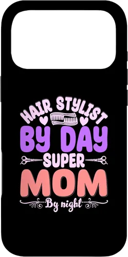 Vista 22 de Hair Stylists by Day Super Mom by Night Hair Stylist Case para iPhone 17