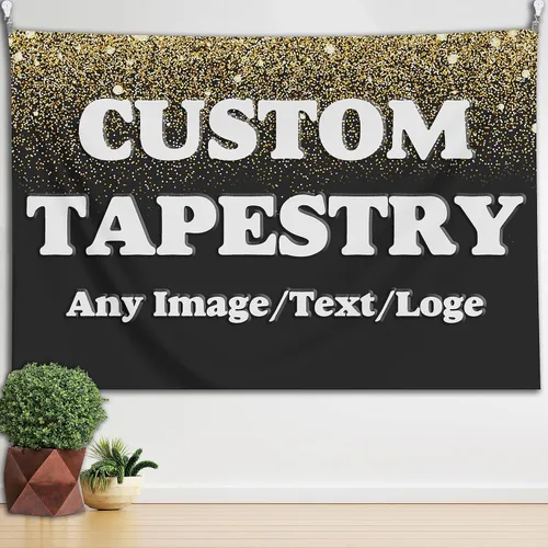 Vista 7 de Tapiz personalizado con foto, regalos personalizados de Navidad, cumpleaños, tapiz personalizado para colgar en la pared, telón de fondo