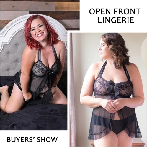 Vista 5 de Avidlove - Lencería para mujer talla grande de encaje babydoll lencería de maternidad sexy para embarazadas tallas XS-5XL