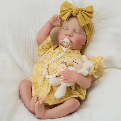 Vista 11 de FOCKOF Muñecas de Bebé Realistas Reborn - Muñecas de Bebé de la Vida Real de 18 Pulgadas Niña Muñeca de Bebé Realista con Accesorios para 3+ Años