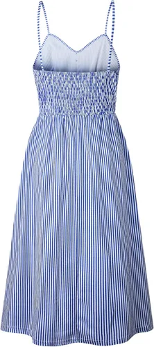 Vista 3 de Angashion - Vestido floral de verano estilo bohemio para mujer, con botones, bolsillos y tiras ajustables
