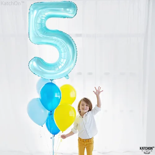 Vista 213 de KatchOn Globo negro del número 1 de 40 pulgadas, globo de feliz cumpleaños Large Mylar Number One Balloon for 1st Birthday Decorations, Foil
