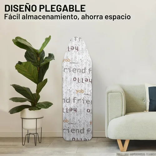 Vista 5 de Tabla de planchar de tamaño completo, 42"x12" Tabla de planchar compacta resistente con descanso para plancha, cubierta resistente al calor