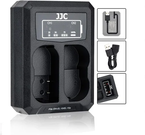 Vista 12 de EN-EL14 EN-EL14a Cargador de batería dual cable USB integrado, compatible con Nikon D3500 D3400 D3300 D3200 D3100 D5600 D5500 D5300 D5200 D5100