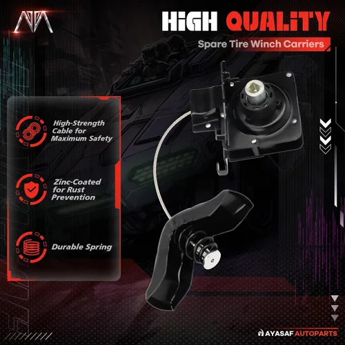 Vista 3 de Cabrestante de neumático de repuesto para Ford 2004-2014 F-150/Lobo (México), para Lincoln 2006-2008 Mark LT