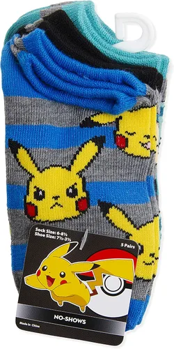 Vista 4 de Pokemon Boys 5 Pack No Show Socks