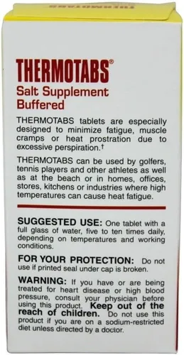 Vista 3 de thermotabs Sal Suplemento buffered – 100 tabletas, paquete de de 2, 2, 2
